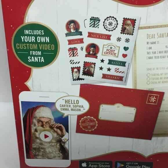 North Pole Santa Letter Kit Personal Video Message Christmas Child Write Sticker - Picture 2 of 6
